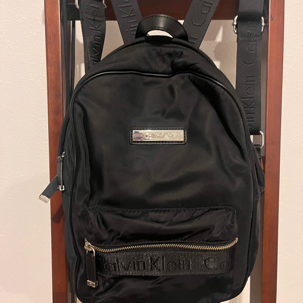Calvin Klein Black Backpack with Multiple Compartments
